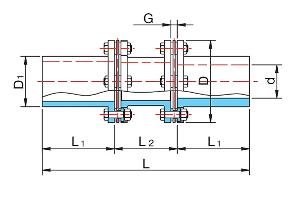 JMS Bidirectional Metal Diaphragm Flexible Coupling