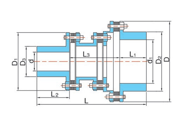 JMZ Enlarged Size Metal Diaphragm Flexible Coupling