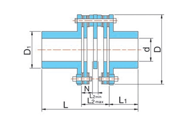 JMJ Compact Metal Diaphragm Flexible Coupling